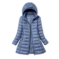 Wintermantel Damen lang mit Kapuze – Ansicht 1