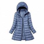 Wintermantel Damen lang mit Kapuze – Ansicht 1