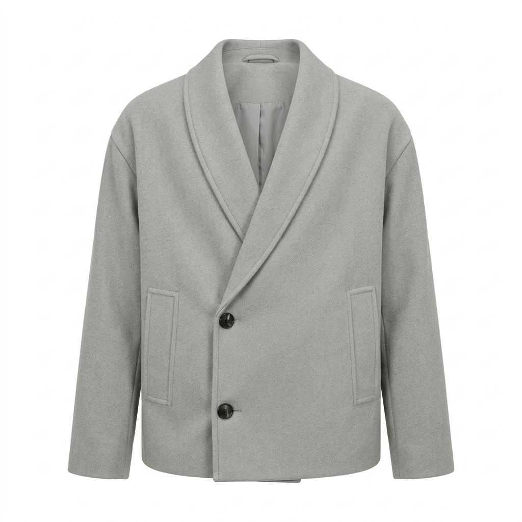 Kurze Herrenjacke mit Schalkragen – Ansicht 2