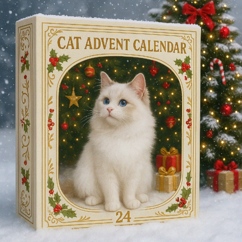 Adventskalender für Katzenliebhaber 2026 - 24 Katzenanhänger