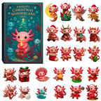 Axolotl-Adventskalender 2026 – 24 Axolotl-Weihnachtsanhänger