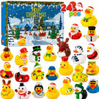 Badeenten Adventskalender 2026 - 24 Weihnachts-Badeentchen, Gelb oder Rosa