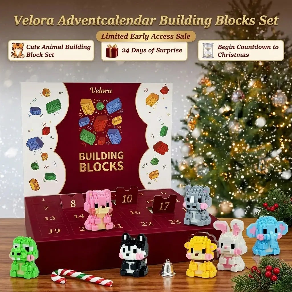Bausteine-Adventskalender 2026 – 24 Mini-Tiere zum Bauen