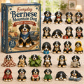 Berner Sennenhund Adventskalender 2026 - 24 Acryl-Hundeanhänger