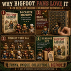 Bigfoot-Berufe-Adventskalender 2026 - 24 Tage Bigfoot bei der Arbeit
