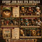 Bigfoot-Berufe-Adventskalender 2026 - 24 Tage Bigfoot bei der Arbeit