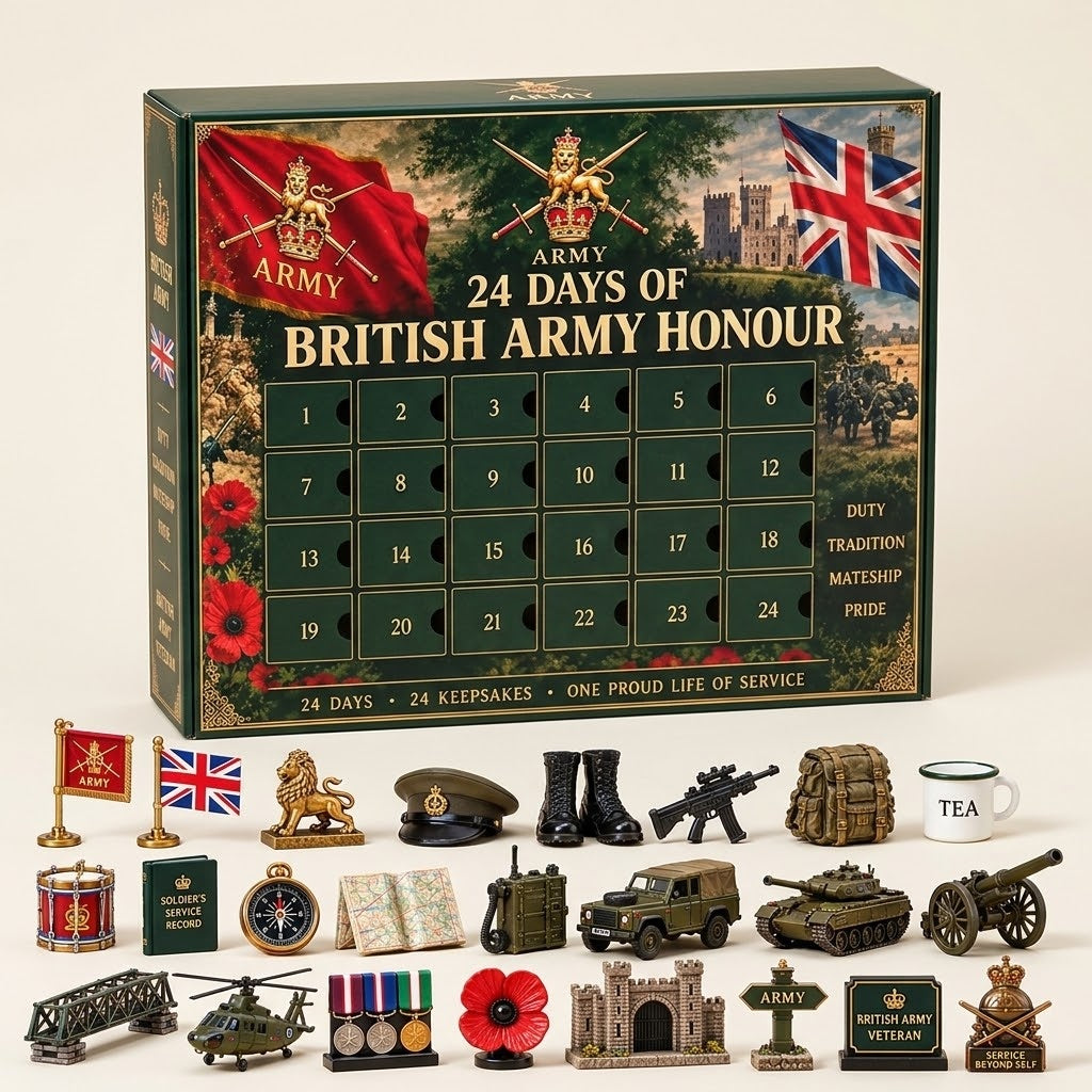 Britische Armee Adventskalender 2026 – 24 Militärische Andenken