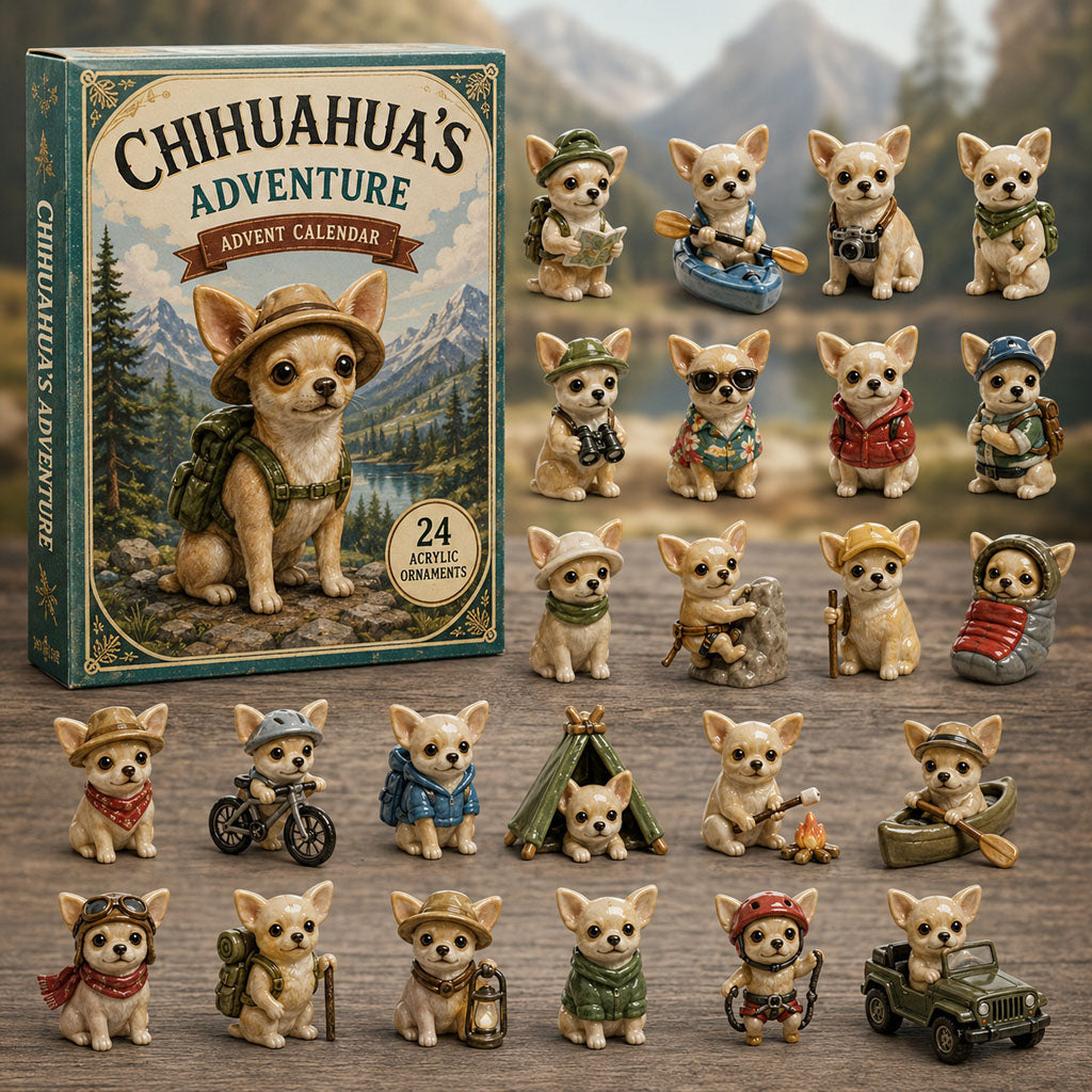 Chihuahua Adventskalender 2026 - 24 Chihuahua-Anhänger