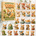 Corgi Adventskalender 2026 – 24 Acryl-Corgianhänger