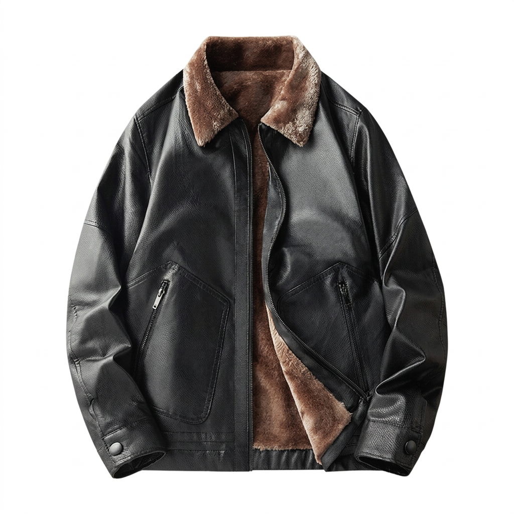 Herrenjacke mit Fellkragen – Ansicht 11