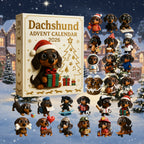 Dackel-Adventskalender 2026 – 24 Dackelfiguren