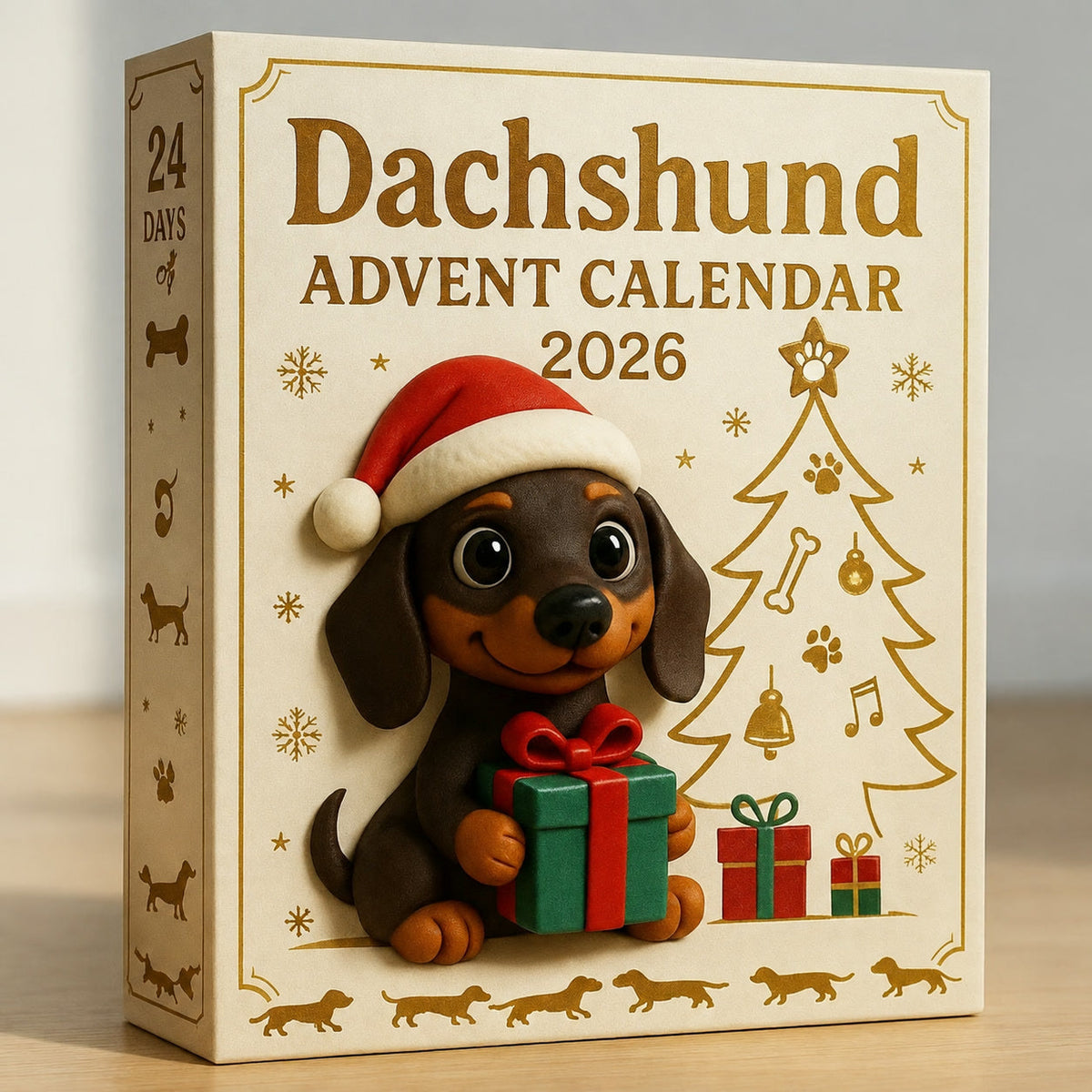 Dackel-Adventskalender 2026 – 24 Dackelfiguren