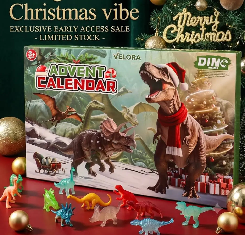 Dino-Adventskalender 2026 – 24 Dinosaurierfiguren