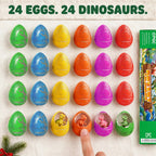 Dinosaurier-Ei-Adventskalender 2026 - 24 Dino-Eier, die im Wasser schlüpfen