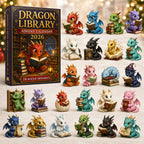 Drachenbibliothek Adventskalender 2026 – 24 Drachenanhänger