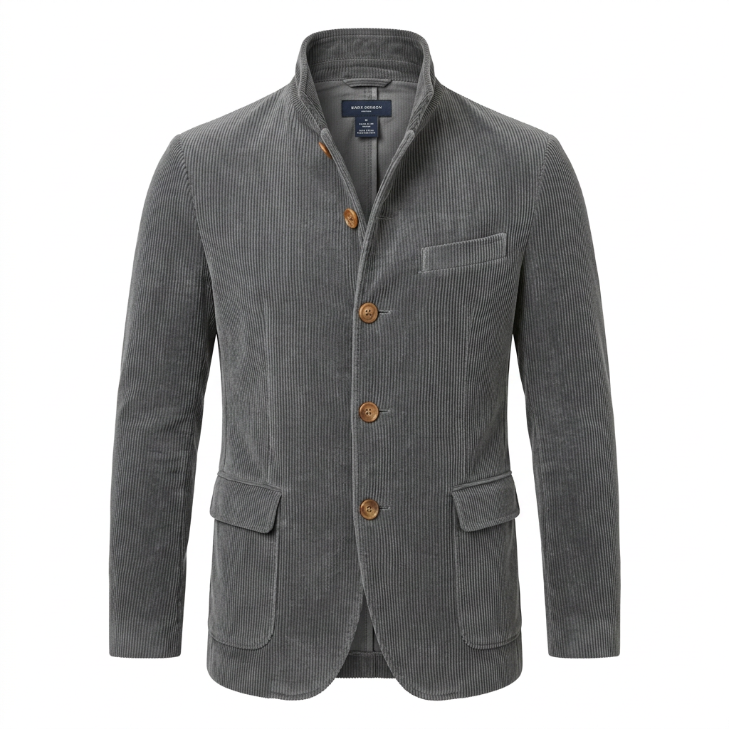 Cordjacke Herren mit Knöpfen – Ansicht 7