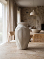 Fiora Fluted Ceramic Vase
