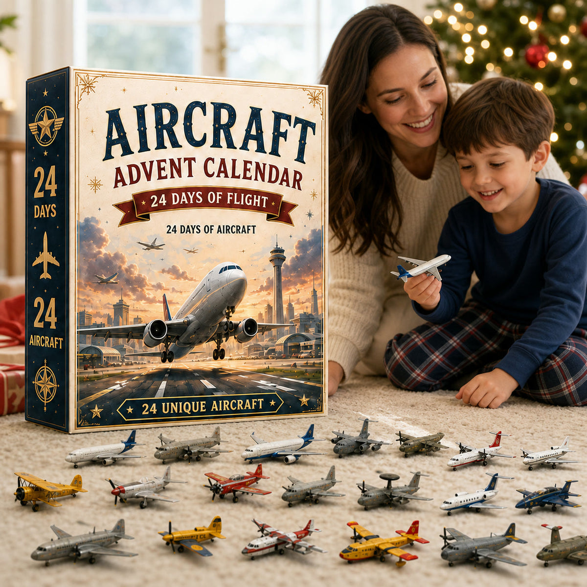 Flugzeug-Adventskalender 2026 – 24 Modellflugzeuge