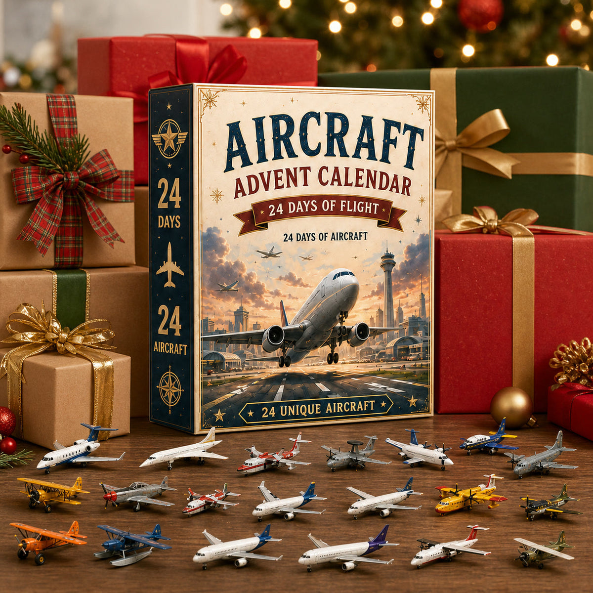 Flugzeug-Adventskalender 2026 – 24 Modellflugzeuge