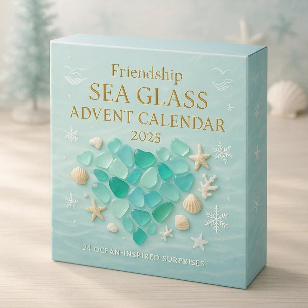Freundschafts-Seeglas-Adventskalender – 24 Andenken aus Seeglas