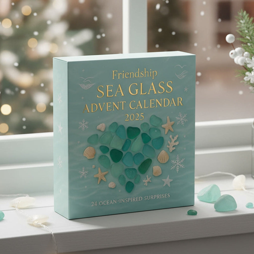 Freundschafts-Seeglas-Adventskalender – 24 Andenken aus Seeglas