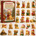 Golden Retriever Adventskalender 2026 - 24 Anhänger