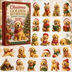 Golden Retriever Adventskalender 2026 - 24 Anhänger