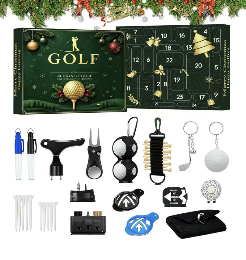 Golf-Adventskalender 2026 – 24 Golfgeschenke für Golfer