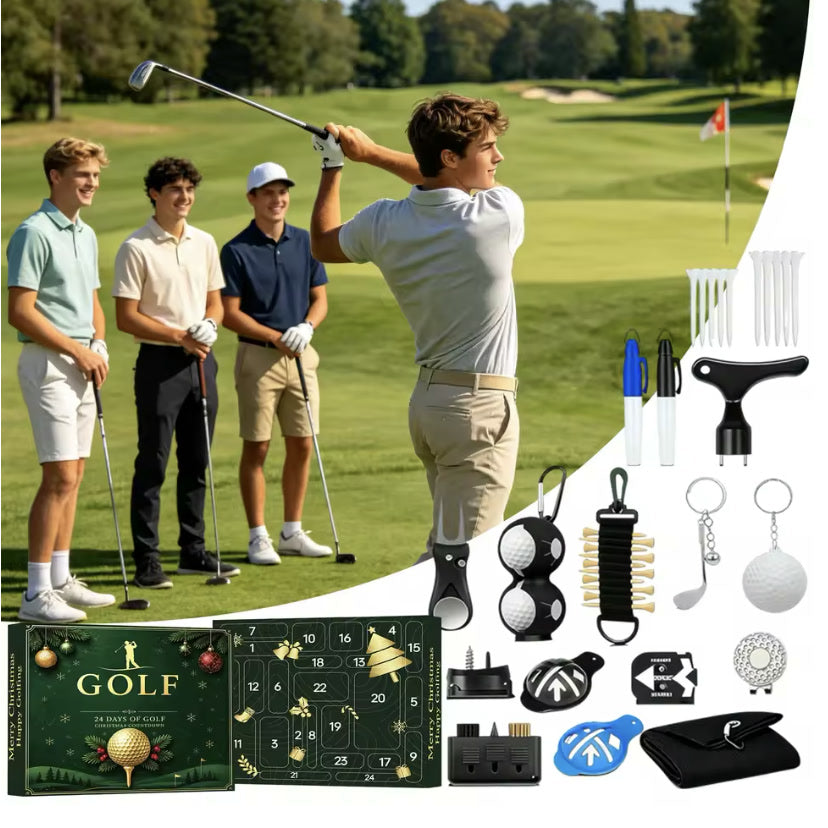 Golf-Adventskalender 2026 – 24 Golfgeschenke für Golfer