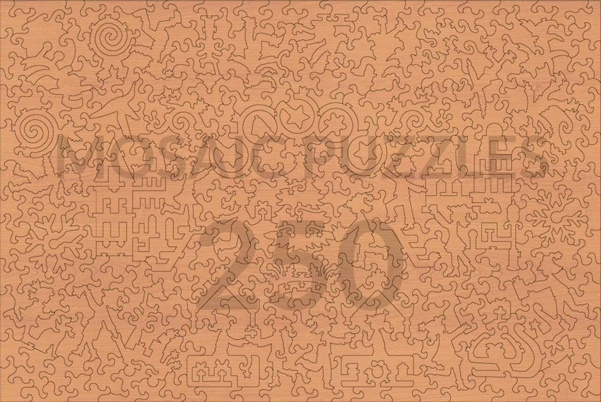 Holz-Weihnachtspuzzle - Einzigartige Puzzleteile für Erwachsene und die ganze Familie