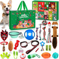 Hunde Adventskalender 2026 - 24 Spielzeuge, Halsband, Leine und Leckerli-Beutel