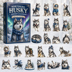 Husky Adventskalender 2026 - 24 Acryl-Huskyanhänger