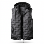 Steppgilet Herren mit Kapuze – Ansicht 7