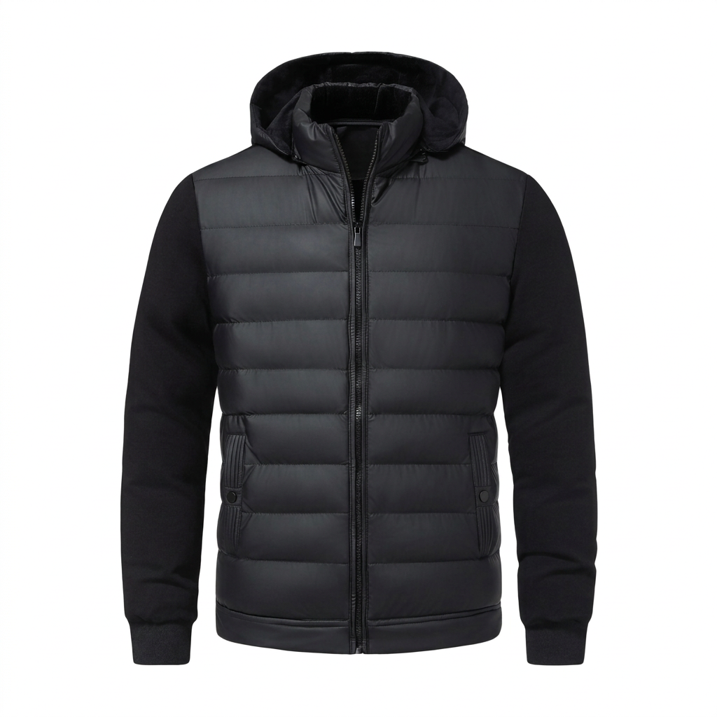 Hybridjacke Herren mit Kapuze – Ansicht 6