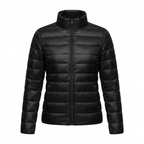 Kurze Steppjacke Damen mit Stehkragen – Ansicht 13