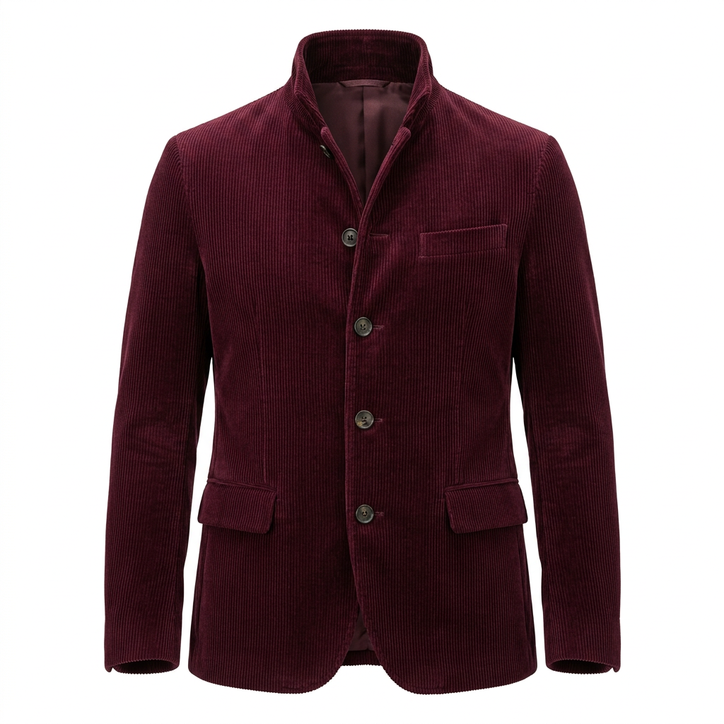 Cordjacke Herren mit Knöpfen – Ansicht 13