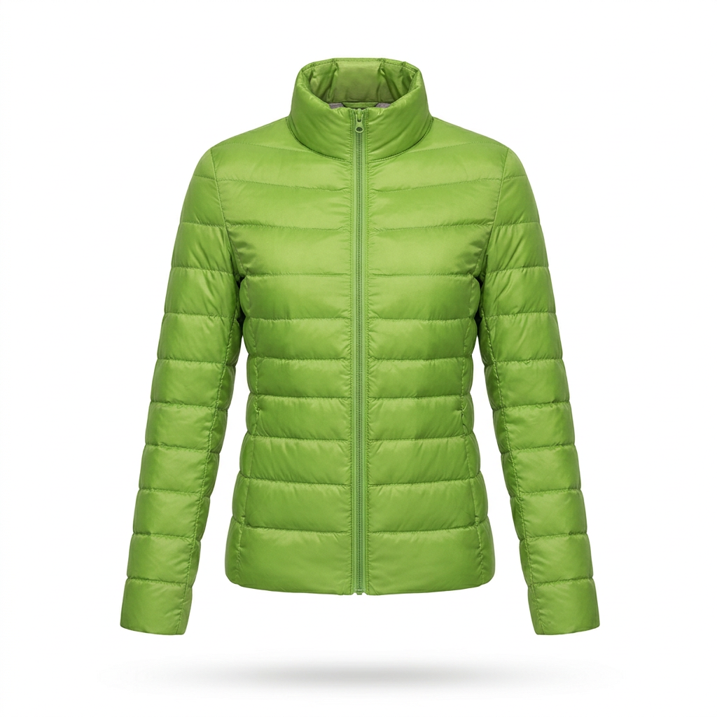 Kurze Steppjacke Damen mit Stehkragen – Ansicht 1