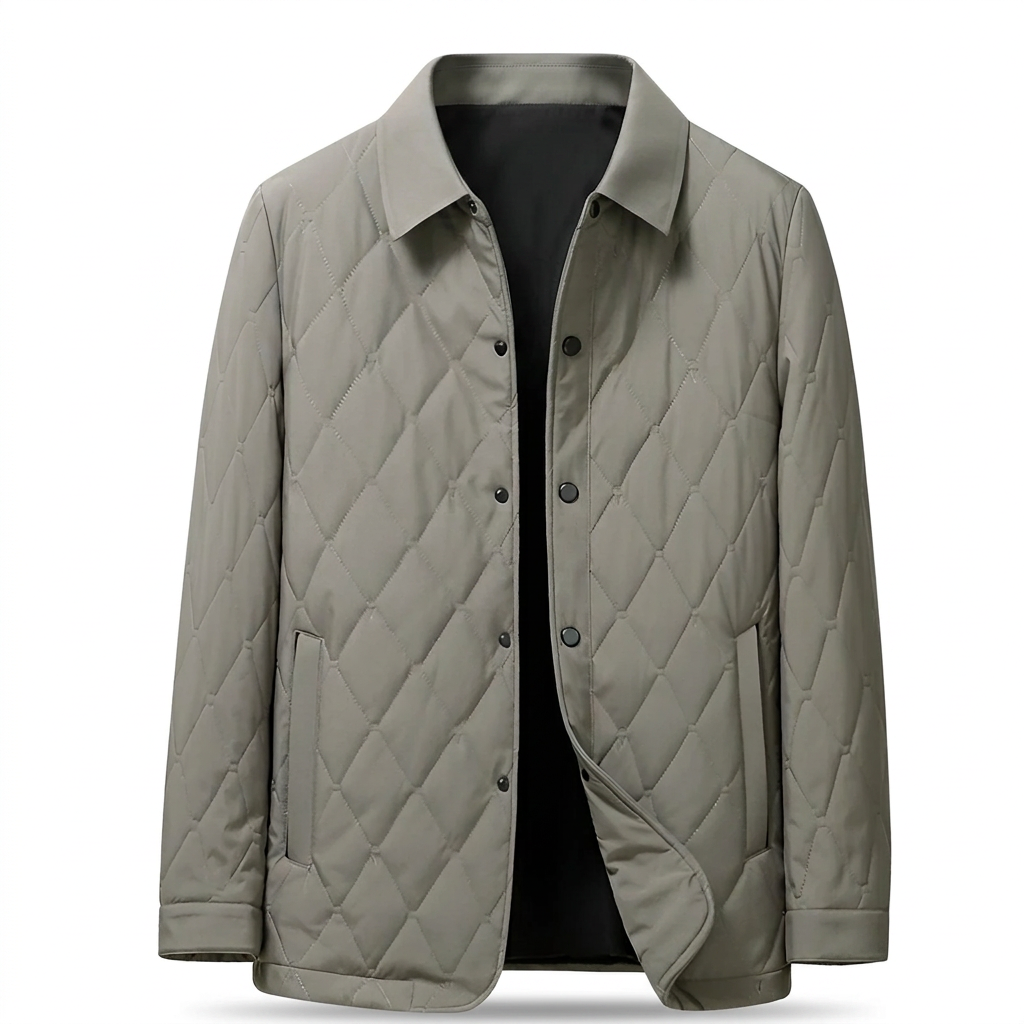 Leichte Steppjacke Herren mit Kragen – Ansicht 1