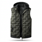 Steppgilet Herren mit Kapuze – Ansicht 8