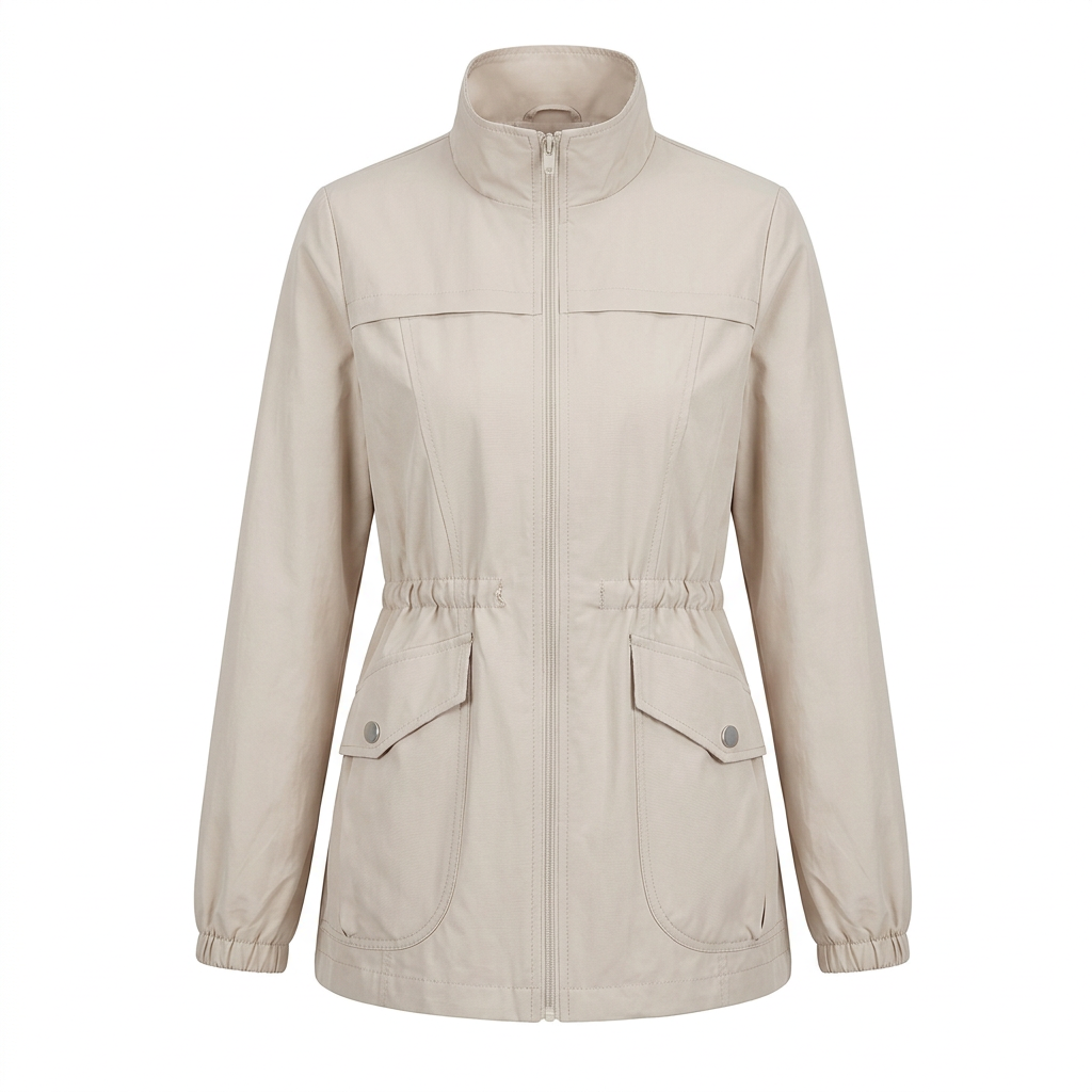Leichte Übergangsjacke Damen mit Stehkragen – Ansicht 1
