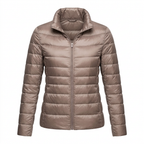 Kurze Steppjacke Damen mit Stehkragen – Ansicht 12