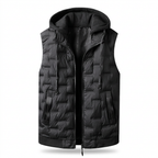 Steppgilet Herren mit Kapuze – Ansicht 1