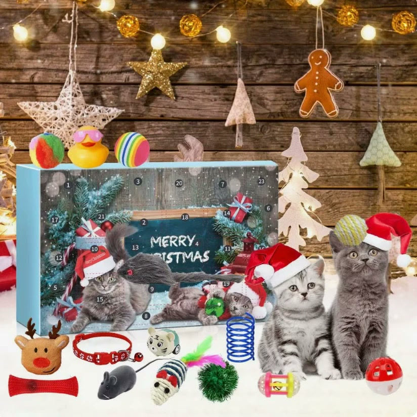 Katzen- und Hunde-Adventskalender 2026 – 24 Türchen, 24 Tierspielzeuge