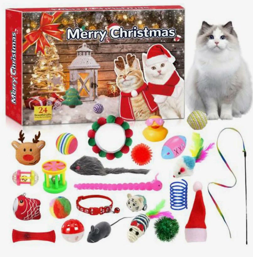 Katzen- und Hunde-Adventskalender 2026 – 24 Türchen, 24 Tierspielzeuge