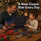 Klassische-US-Oldtimer-Adventskalender 2026 - 24 Die-Cast-Oldtimer