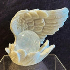 Teelichthalter in Form von Engelsflügeln aus Polyresin – Bild 14
