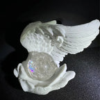 Teelichthalter in Form von Engelsflügeln aus Polyresin – Bild 8