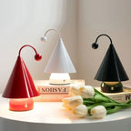 Kabellose LED Tischlampe im Kegel-Design