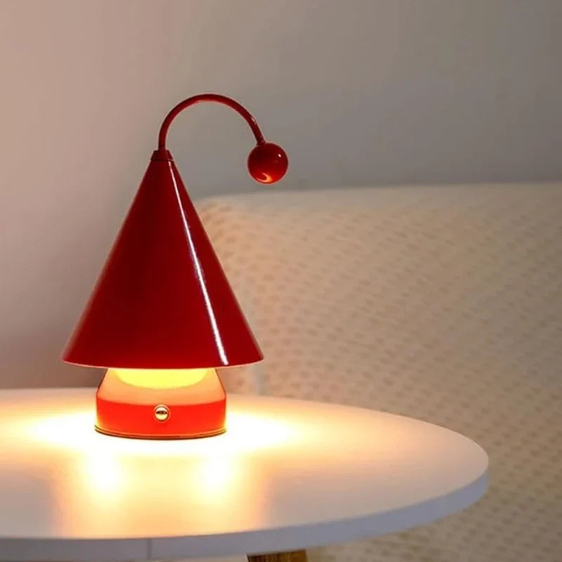 Kabellose LED Tischlampe im Kegel-Design – Bild 10