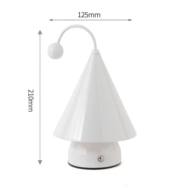 Kabellose LED Tischlampe im Kegel-Design – Bild 11